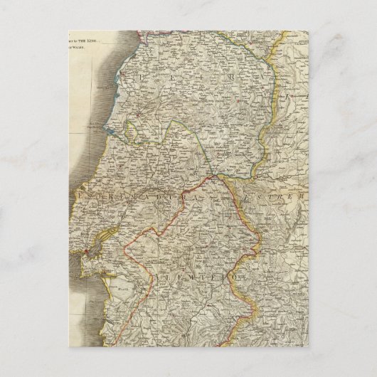 Portugal Karte (Vorderseite)