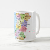 Portugal Karte Kaffeetasse (VorderseiteRechts)