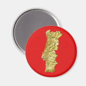 Portugal Karte Magnet (Vorderseite/Rückseite)