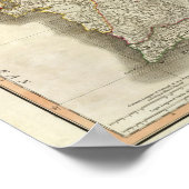 Portugal Karte Poster (Ecke)