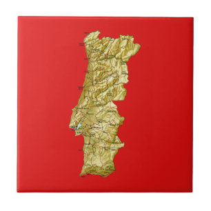 Portugal-Karten-Fliese Fliese