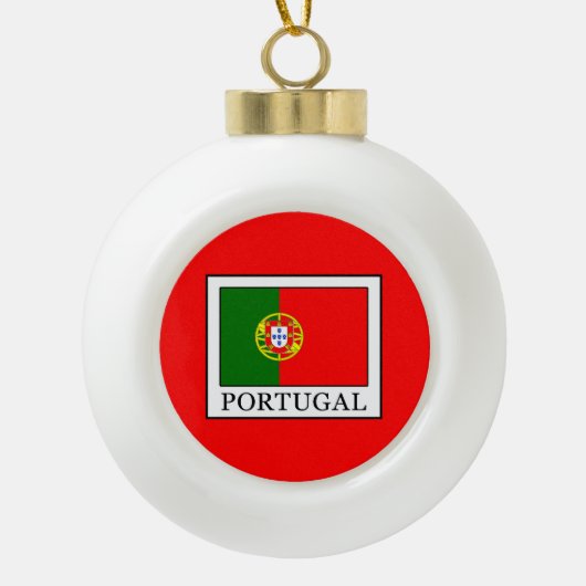 Portugal Keramik Kugel-Ornament (Vorderseite)