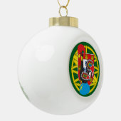 Portugal Keramik Kugel-Ornament (Links)