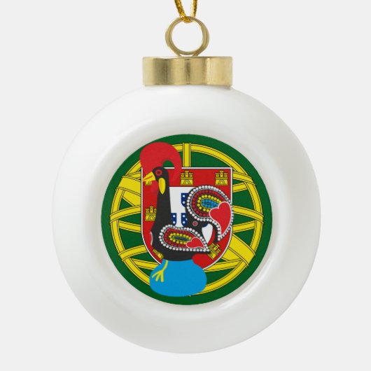 Portugal Keramik Kugel-Ornament (Vorderseite)