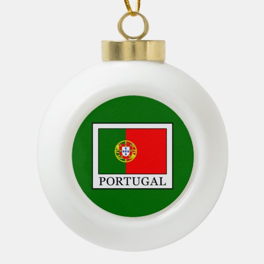 Portugal Keramik Kugel-Ornament (Vorderseite)