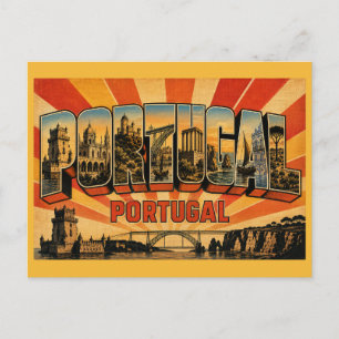 Portugal Land Vintage Postkarte
