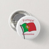 Portugal Landesflagge Thunder_Cove Button (Vorne & Hinten)