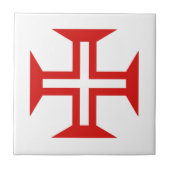 Portugal-Landkreuz-Flaggensymbol Fliese (Vorderseite)