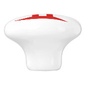 Portugal-Landkreuz-Flaggensymbol Keramikknauf (Seitenansicht)