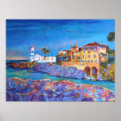 Portugal Landschaft Cascais Reisen Urlaub Poster (Vorne)