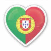 Portugal Liebe Icon Sticker (Vorderseite)
