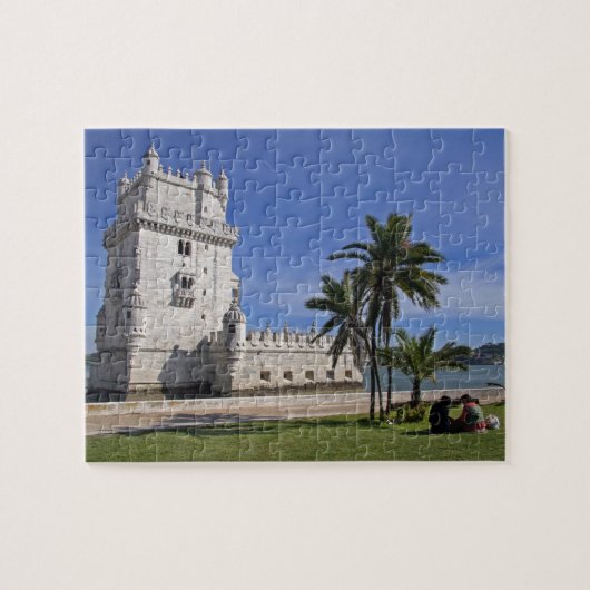 Portugal, Lissabon. Belem Tower, eine UNESCO-Welt Puzzle (Horizontal)