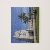 Portugal, Lissabon. Belem Tower, eine UNESCO-Welt Puzzle (Vertikal)