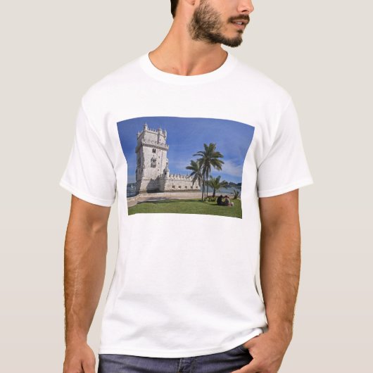 Portugal, Lissabon. Belem Tower, eine UNESCO-Welt T-Shirt (Vorderseite)