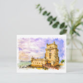 Portugal, Lissabon - Belem Tower Postkarte (Stehend Vorderseite)