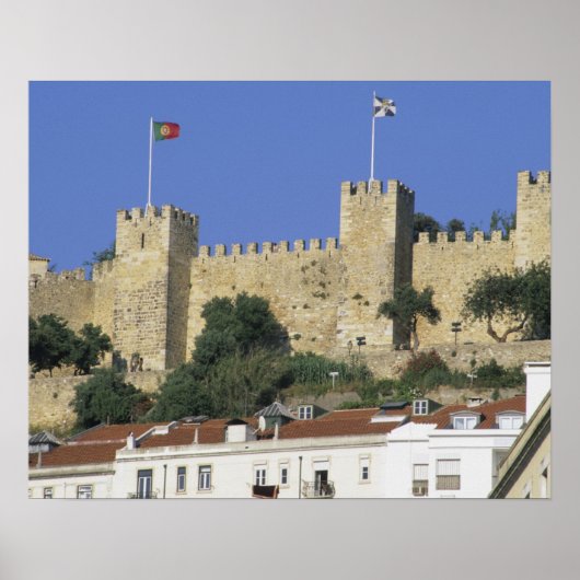 Portugal, Lissabon. Castelo de Sao Jorge. Poster (Vorne)