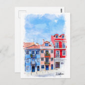 Portugal, Lissabon, Nachbarschaft Postkarte (Vorne/Hinten)