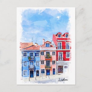 Portugal, Lissabon, Nachbarschaft Postkarte