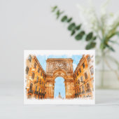 Portugal, Lissabon, Rua Augusta Postkarte (Stehend Vorderseite)