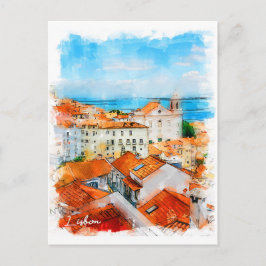 Portugal, Lissabon, Stadt Postkarte
