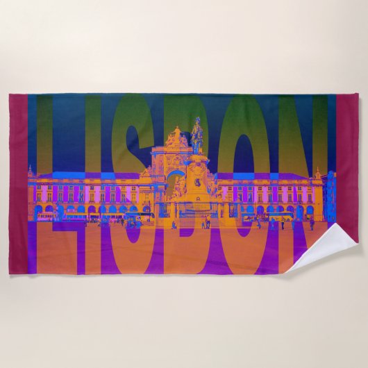 Portugal Lissabon Strandtuch (Vorderseite)
