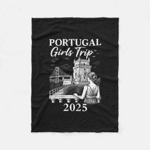 Portugal Mädchen Reise 2025 Stadt Reise Urlaub 1 Fleecedecke