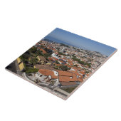 Portugal, Madeira, Funchal. Kabelwagen Fliese (Seite)