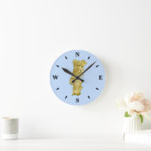 Portugal Map Clock Runde Wanduhr (Zuhause)