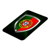 Portugal Metallisches Emblem Magnet (Linke Seite)
