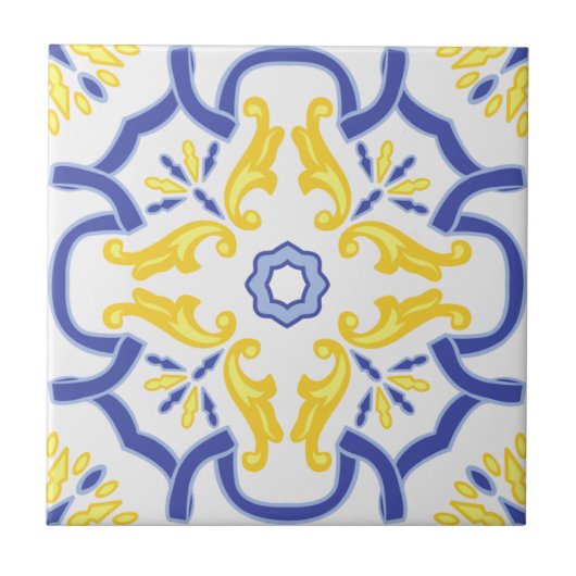 Portugal - Mittelmeer-Gelb Fliese (Vorderseite)