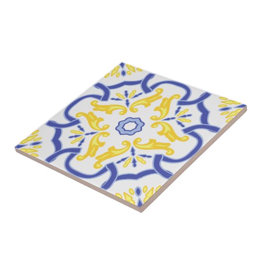 Portugal - Mittelmeer-Gelb Fliese (Seite)