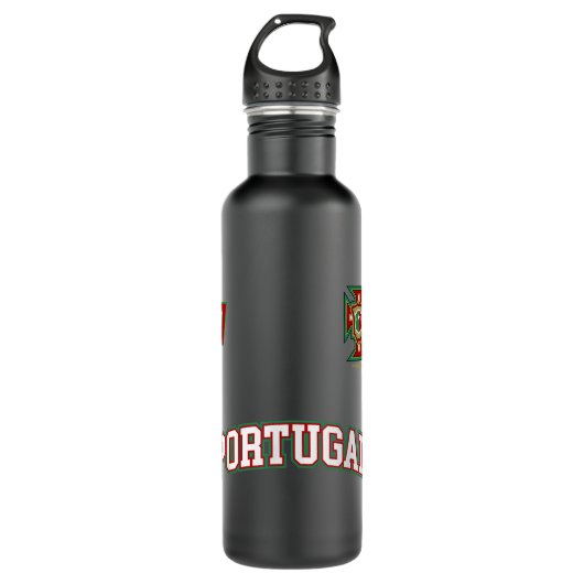 Portugal Nummer 7 Fußball-Team Sport Portugiesisch Edelstahlflasche (Vorderseite)