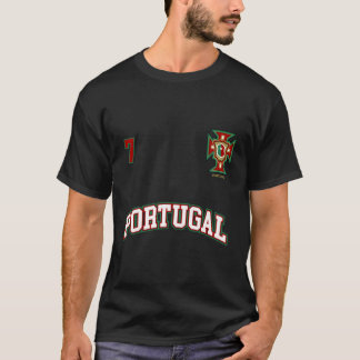 Portugal Nummer 7 Fußball-Team Sport Portugiesisch T-Shirt