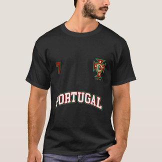 Portugal Nummer 7 Fußball-Team Sport Portugiesisch T-Shirt
