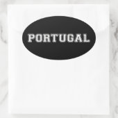 Portugal Ovaler Aufkleber (Tasche)