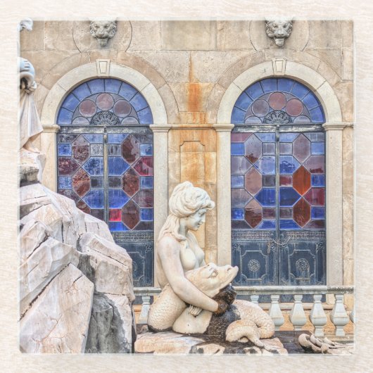 Portugal Palace Door Glasuntersetzer (Vorderseite)