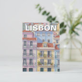 Portugal Pantheon Alfama Pastel Postkarte (Stehend Vorderseite)