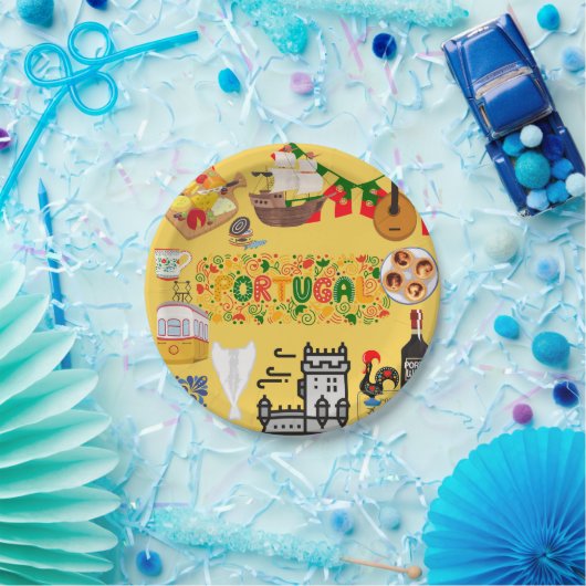 Portugal Pappteller (Party)