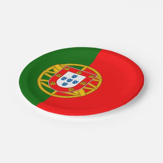 Portugal Pappteller (Schrägansicht)