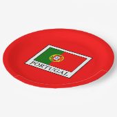 Portugal Pappteller (Schrägansicht)