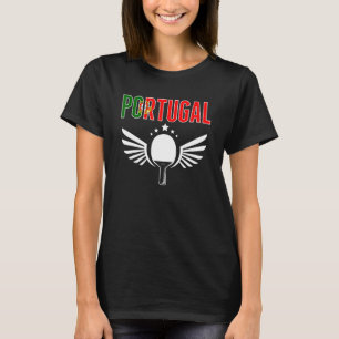 Portugal Ping Pong Portugiesische Tischtennisunter T-Shirt