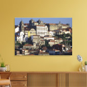 Portugal, Porto. Historische Häuser und Leinwanddruck (Insitu (Wohnzimmer))