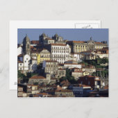 Portugal, Porto. Historische Häuser und Postkarte (Vorne/Hinten)