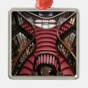 Portugal, Porto (Oporto). Treppe in historischem Silbernes Ornament
