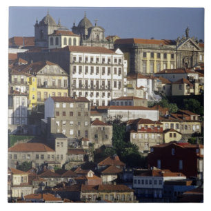 Portugal, Porto (Porto). Historische Häuser und Fliese