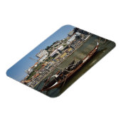 Portugal, Porto, Schiff mit Weinfässern Magnet (Linke Seite)
