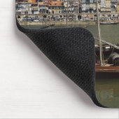 Portugal, Porto, Schiff mit Weinfässern Mousepad (Ecke)
