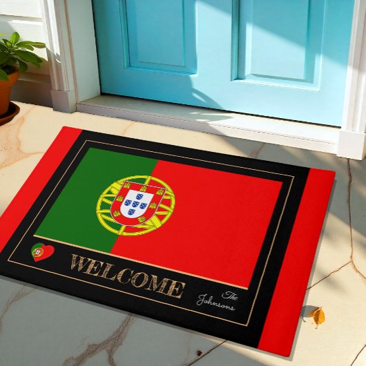 Portugal & Portugal Flaggenhaus/Sport Willkommen Fußmatte
