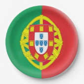 Portugal-Portugiese-Flagge Pappteller (Vorderseite)