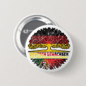Portugal Portugiesisch Deutsch Deutschland Baum Button (Vorne & Hinten)